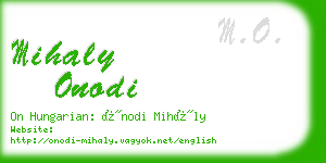 mihaly onodi business card